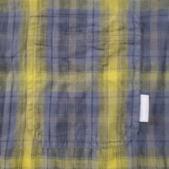 Columbia Long Sleeve Button Down Mens Size Large Regular Fit Gray Plaid Outdoors - Picture 5 of 5